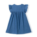 Cartoon Embroidered Little Girls Summer Cotton Dresses childrensterritory