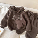 Boys' Long-Sleeved Casual Warm Clothing Set
