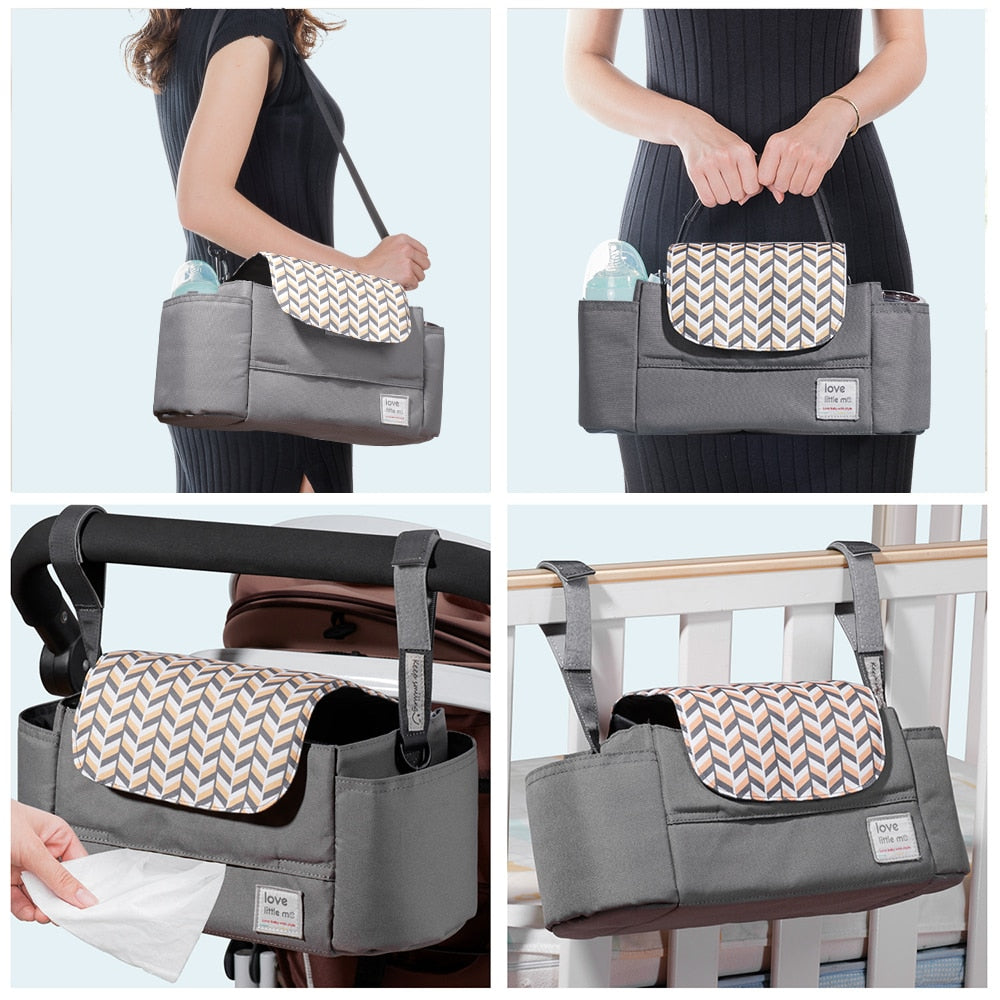 Expandable Baby Stroller Organizer with Shoulder Strap childrensterritory