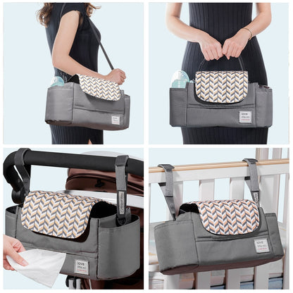 Expandable Baby Stroller Organizer with Shoulder Strap childrensterritory