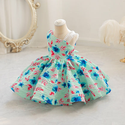 Baby/Kids Girls Floral Tutu Gowns for Birthday/Wedding childrensterritory