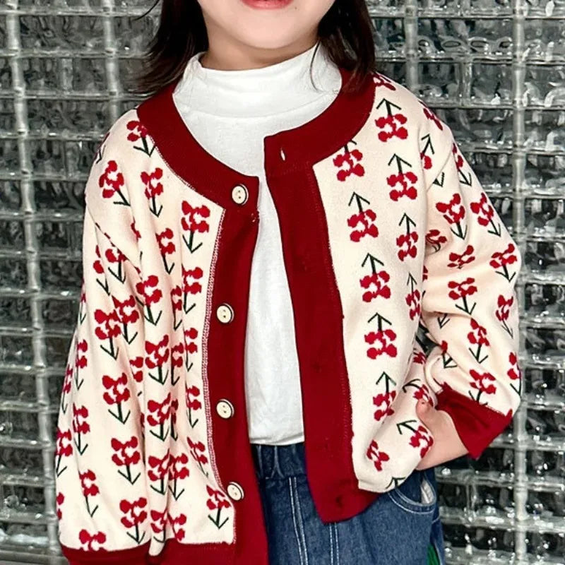Kids Printed Warm Casual Sweaters For Winters
