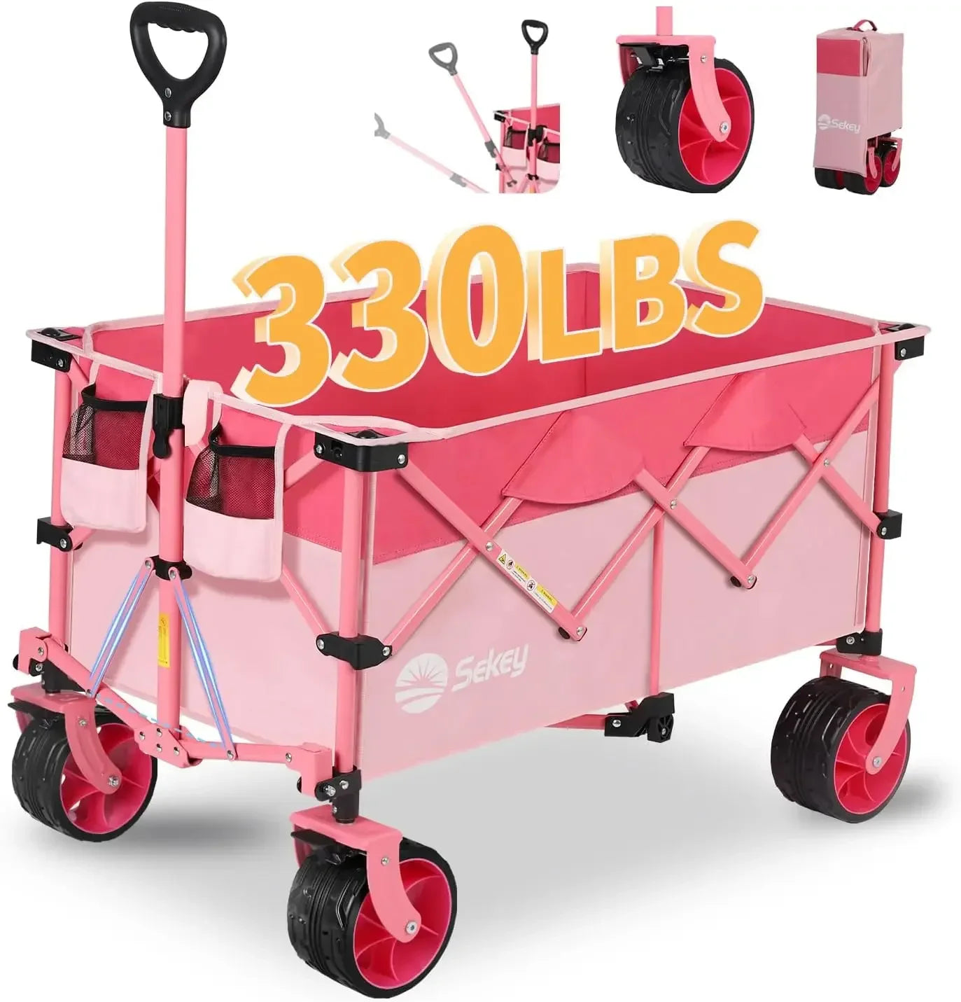 Collapsible Garden Carts with 330lbs Weight Capacity