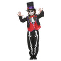 Kids Skeleton Roses Clothing Suit with Hat Scary Style childrensterritory