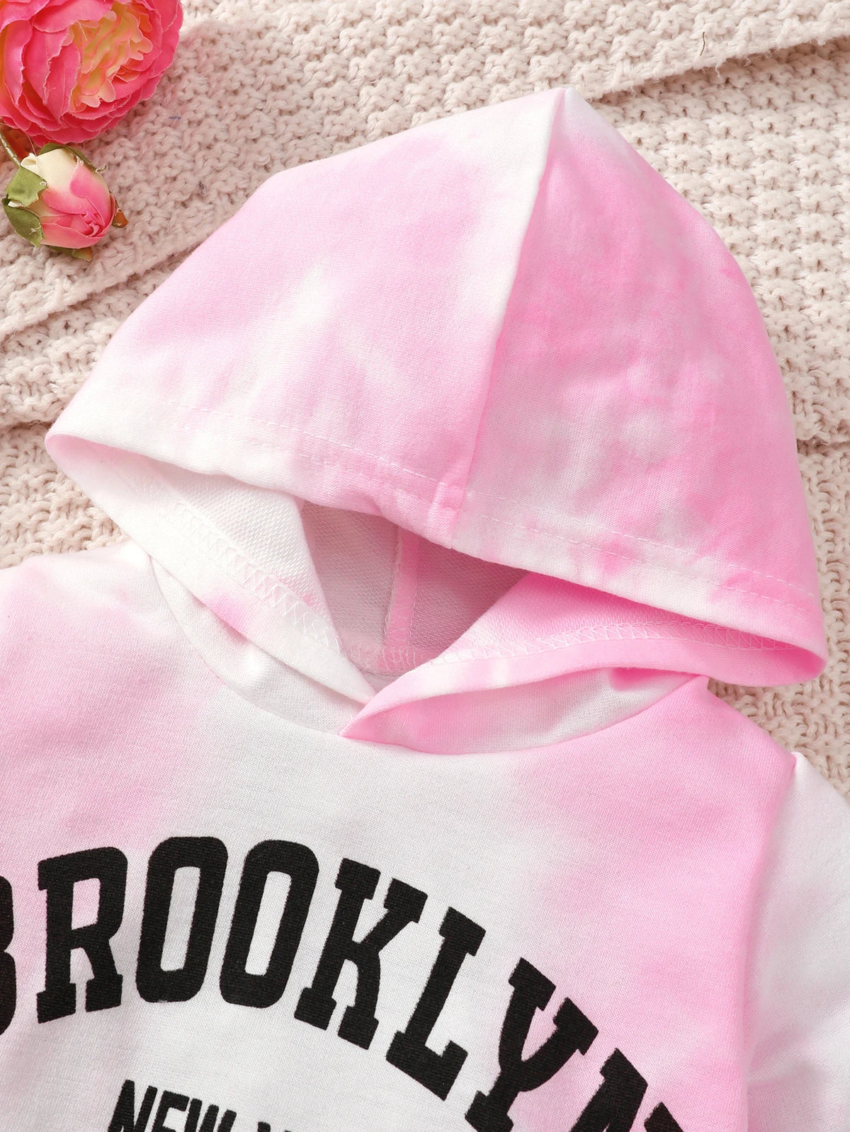 Infant Girl Tie-dye Hoodie &amp; Pants 2PCS Outfit