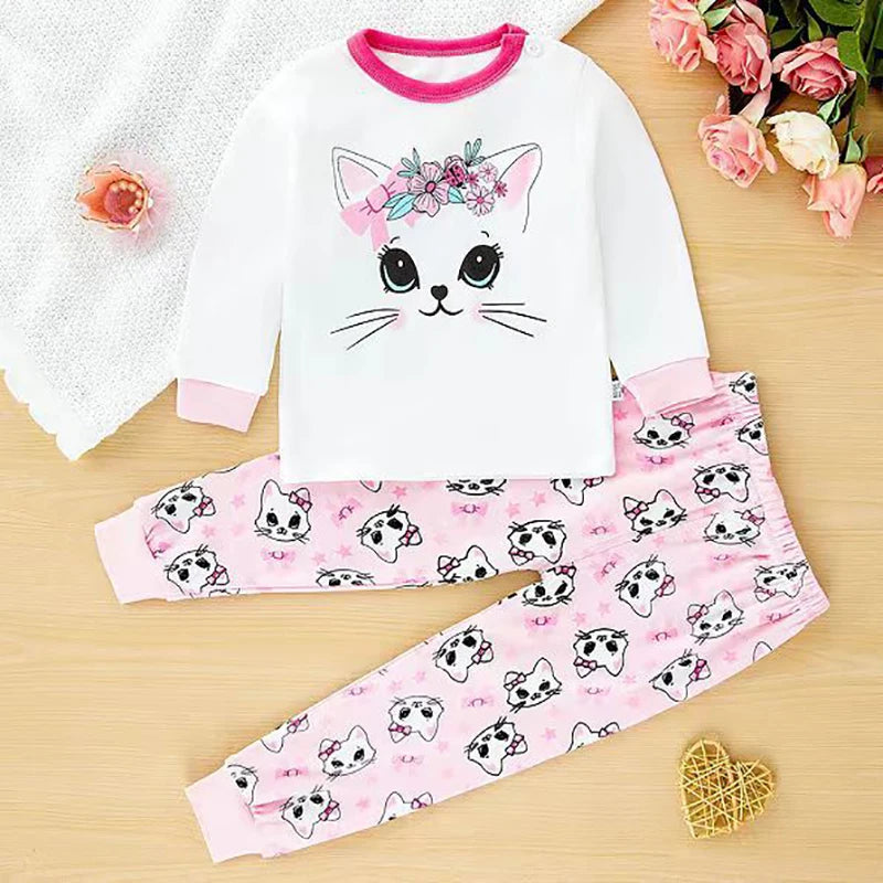 Kids Boys Girls Cartoon Clothing Sets for Autumn