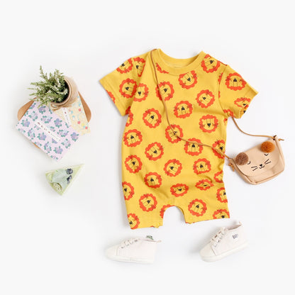 Cute Animal Print Baby Boys Girls 2pcs Summer Clothing Set childrensterritory