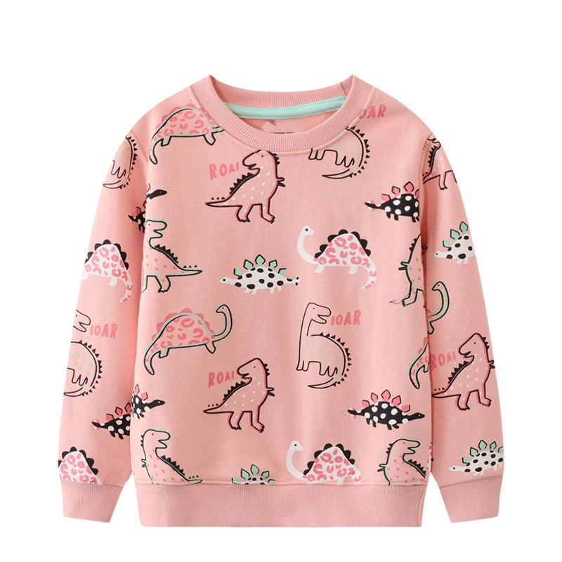 Little Girls Lovely Cotton Printed Sweatshirts childrensterritory