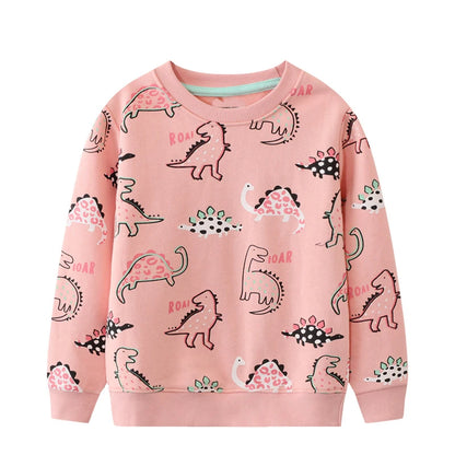 Little Girls Lovely Cotton Printed Sweatshirts childrensterritory