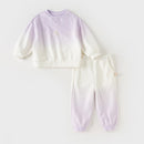 Kids Girls Boys Gradient Color Sports Suits Set for Spring childrensterritory