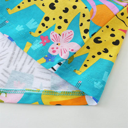 Little Girls Colorful Print Summer Princess Party Dresses childrensterritory