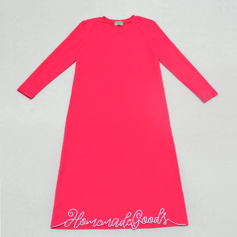 Full Sleeves Solid Colour Kids Night Outfit childrensterritory