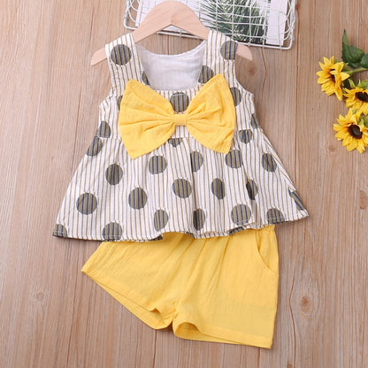 Kids Girls 2 Piece Trendy Summer Clothing Sets childrensterritory