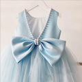 Little Girls Bridemaid Wedding Party Big Bow Princess Dress