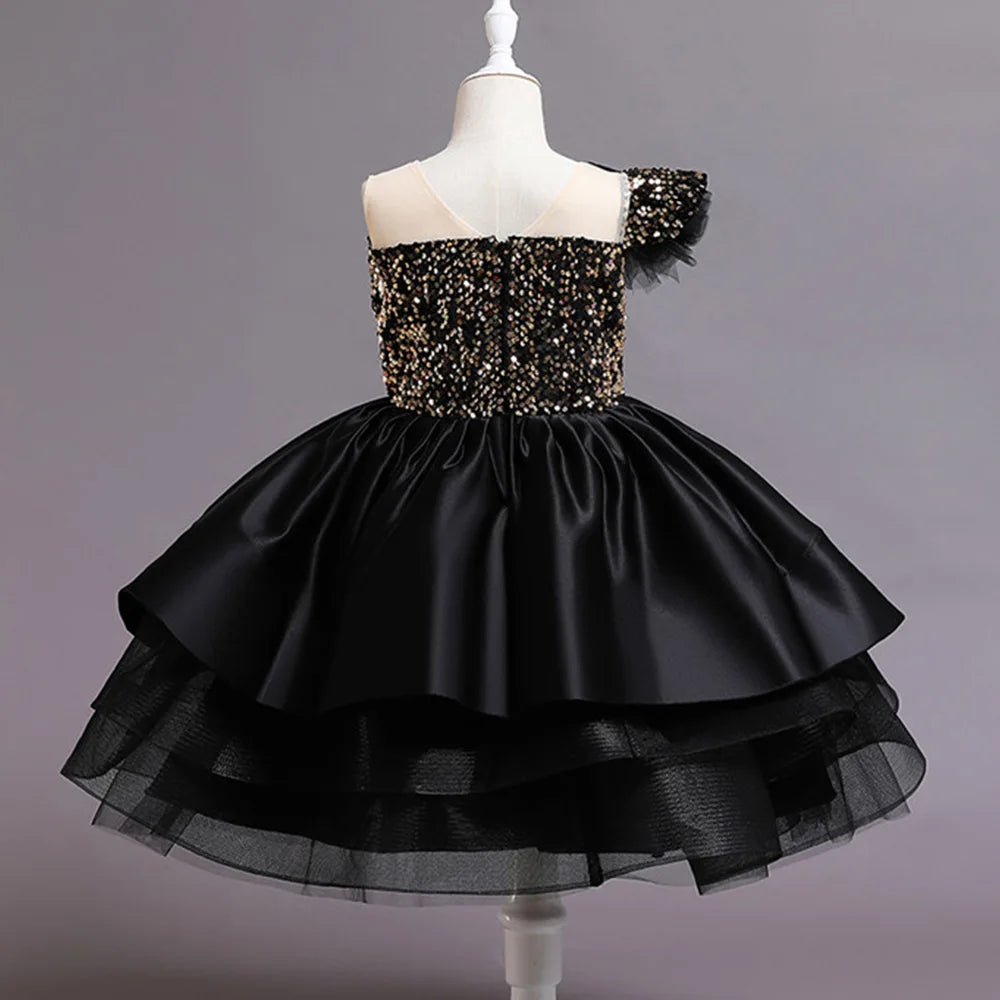 Elegant Kids Girls Sequin Design Formal Evening Party Dresses Elegant Kids Girls Sequin Design Formal Evening Party Dresses