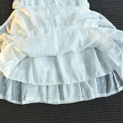 Kids Girls Starry Sequins Wedding Party Dresses