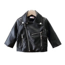 Zipper Design PU Leather Jacket for Baby/Kids childrensterritory