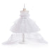 Little Girls Puffy Tulle First Communion Dresses with Trailing childrensterritory