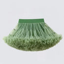 Little Girls Solid Colors Fluffy Chiffon Tutu Skirts childrensterritory