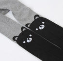 Cartoon Animal Print Girls Winter Knitted Cotton Stockings childrensterritory