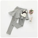 Kids Girls Lace Design Slim Skirt Trousers childrensterritory