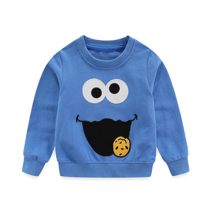 Kids Girls Cartoon Print Sweatshirts for Winter childrensterritory