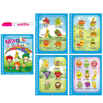 Reusable Magical Water Drawing Book with Pen Kids Toys childrensterritory