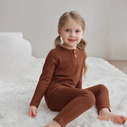 Long-Sleeved Soft Autumn Clothing Set For Kids childrensterritory