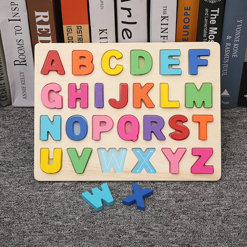 Kids Shape Matching Wooden Puzzle Educational Toys childrensterritory
