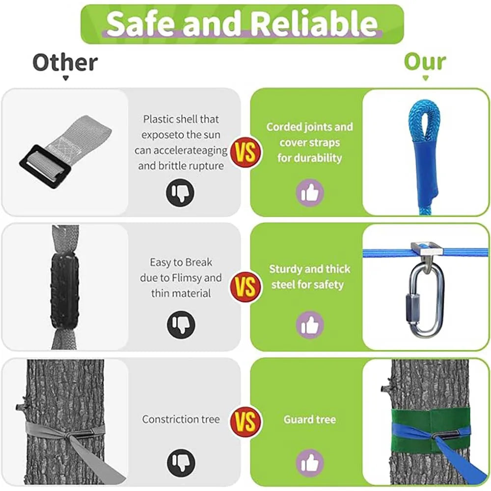 Warrior Obstacle Durable Swings For Kids