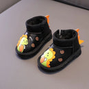 Kids Cartoon Dinosaur Design Warm Snow Boots childrensterritory