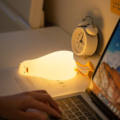 Rechargeable Lying Flat Duck LED Night Light for Kids&