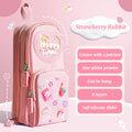 1pcs Patch Design Large Capacity Canvas Pencil Bag for Girls