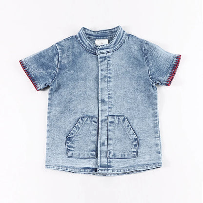 Baby/Kids Summer Denim Clothing Sets with Pockets childrensterritory
