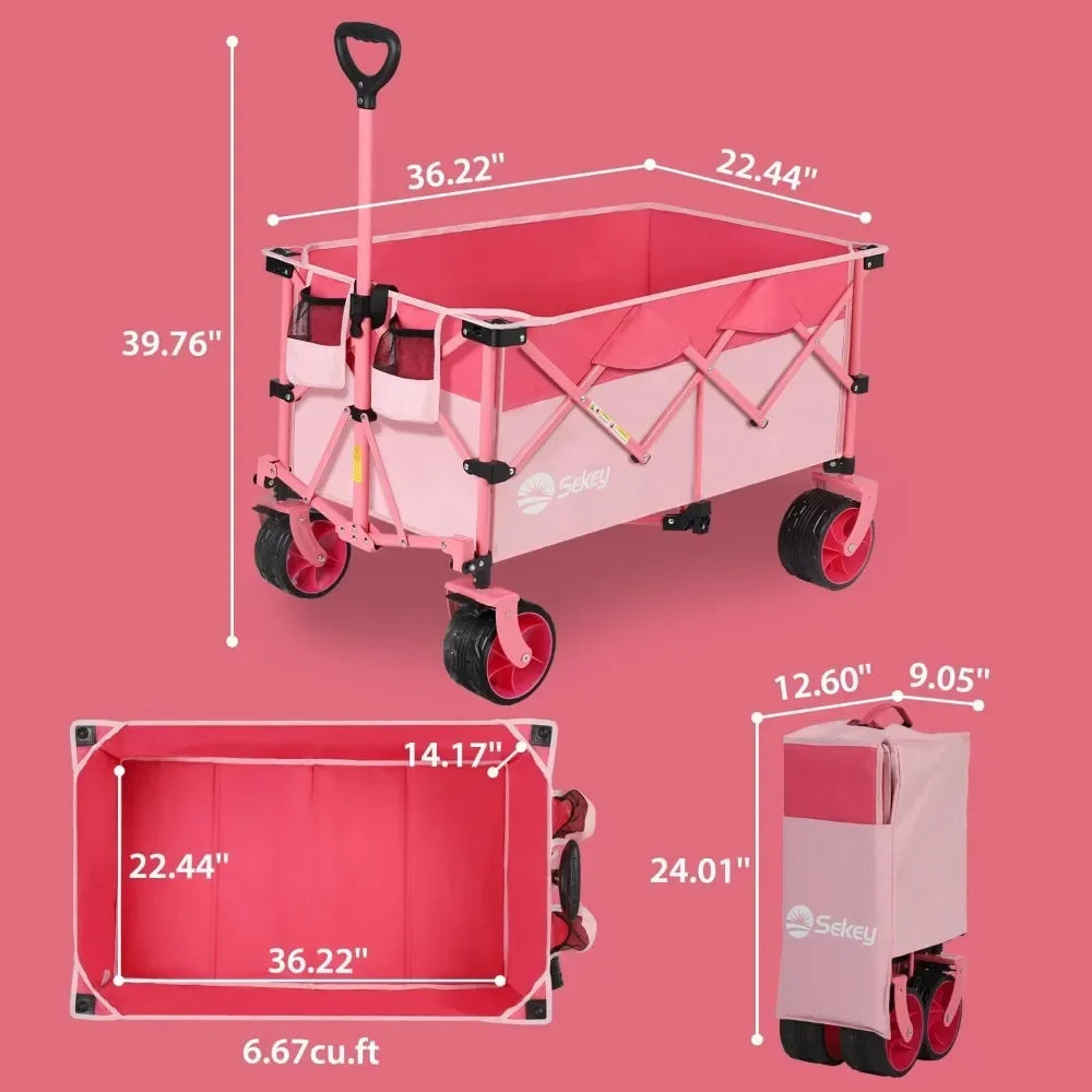 Collapsible Garden Carts with 330lbs Weight Capacity
