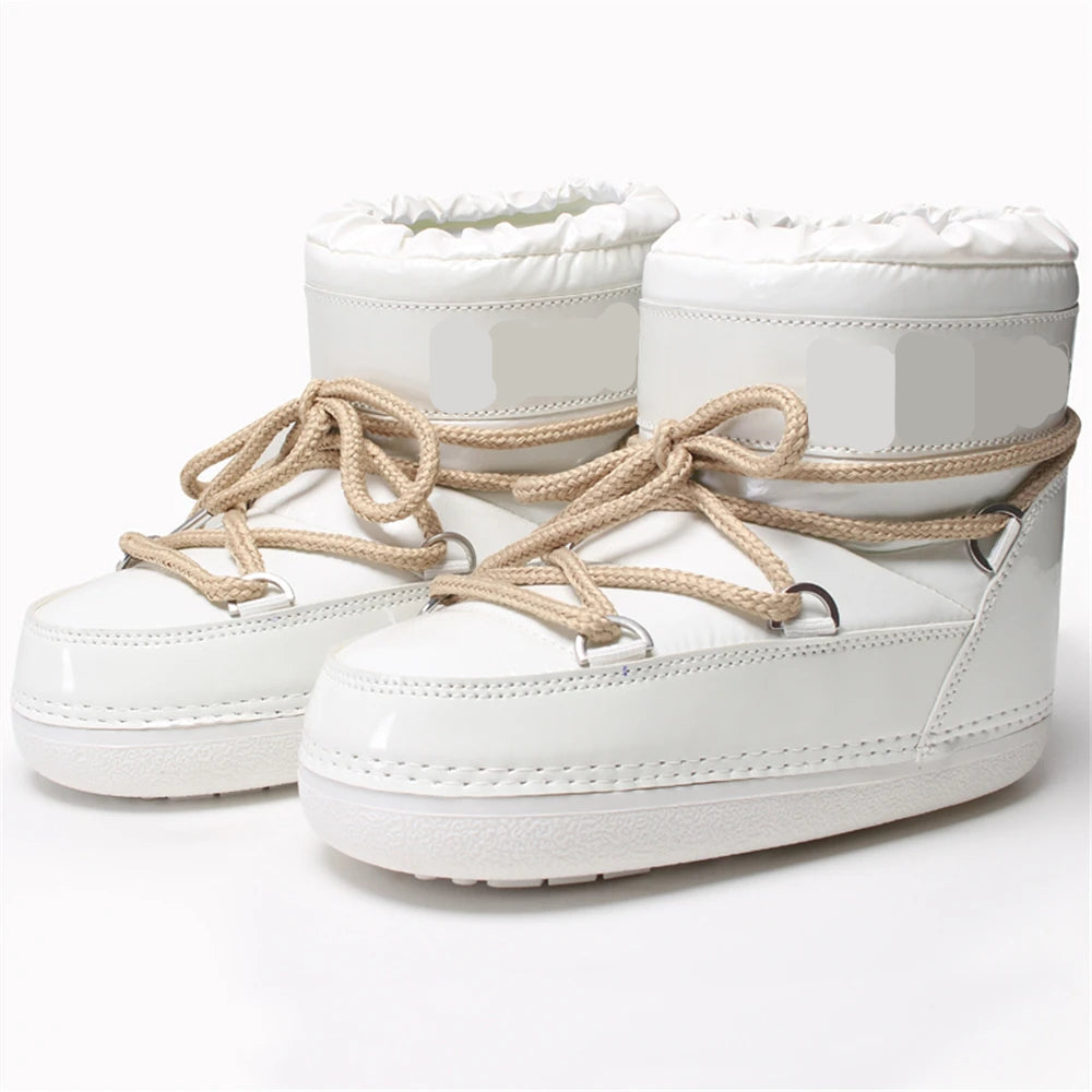Fluffy Faux Fur Middle Calf Platform Snow Boots for Women childrensterritory