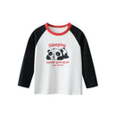Trendy Boys Long Sleeve Bear Cartoon Design Cotton T-Shirts childrensterritory