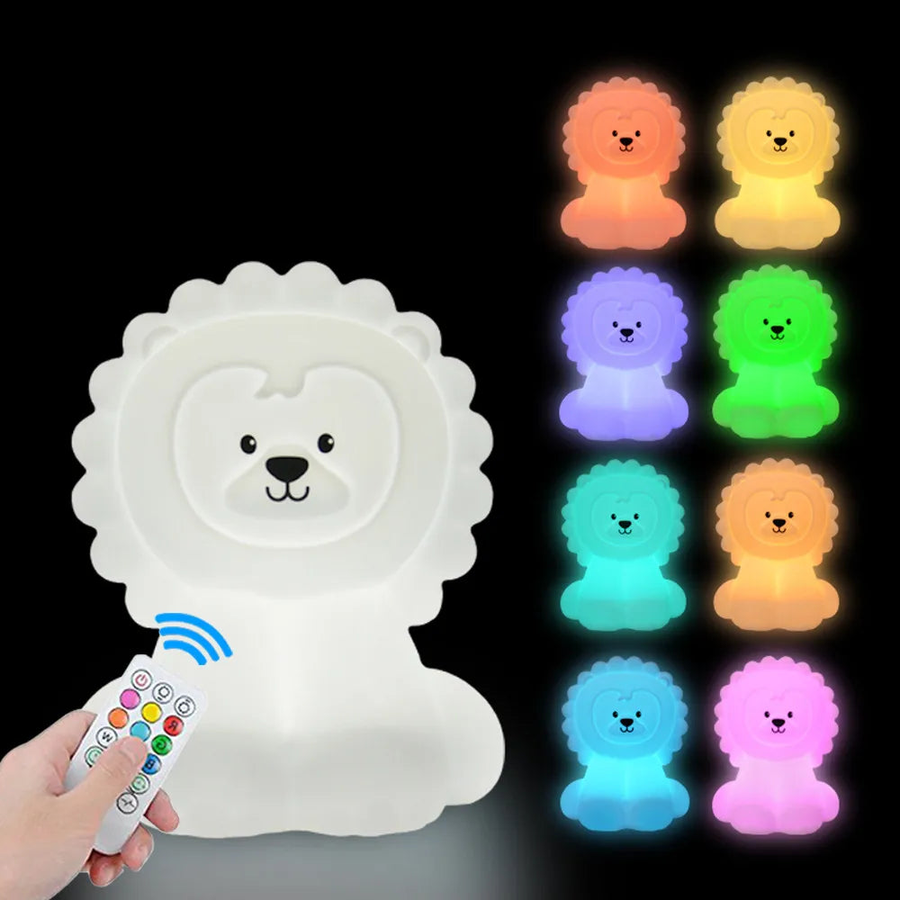 Rechargeable Owl LED Night Light in 9 Colors for Kids Room childrensterritory