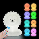 Rechargeable Owl LED Night Light in 9 Colors for Kids Room childrensterritory
