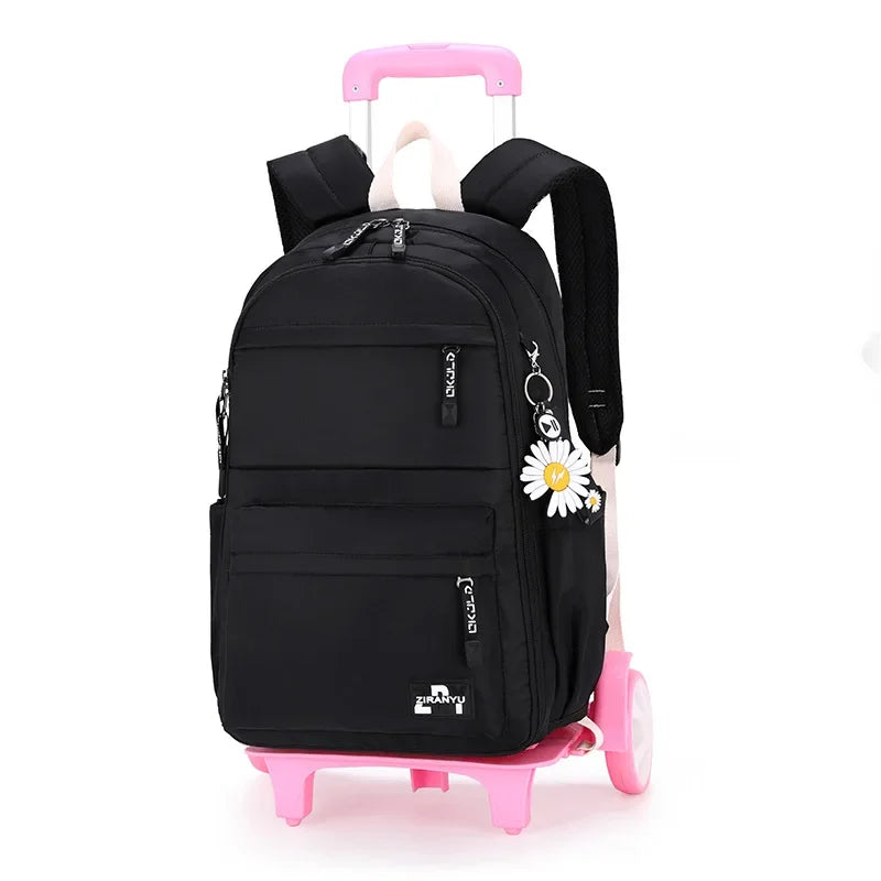 Kids/Teen Girls Multifunctional Wheeled School Backpack Set
