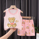 2PCS Cotton T-Shirts and Shorts Set for Toddler Boys Girls childrensterritory
