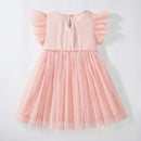 Short-Sleeves Rainbow Print Summer Dresses for Girls childrensterritory