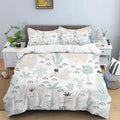 HD Cartoon Dinosaur Print Bedding Set for Kids Bed childrensterritory