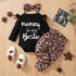 3Pcs Newborn Girl Bodysuit, Bow, Floral Pants Clothing Set childrensterritory