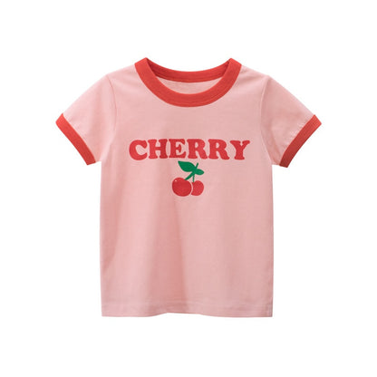 Graffiti Print Kids Boys Girls Summer Cotton T-Shirt Top childrensterritory