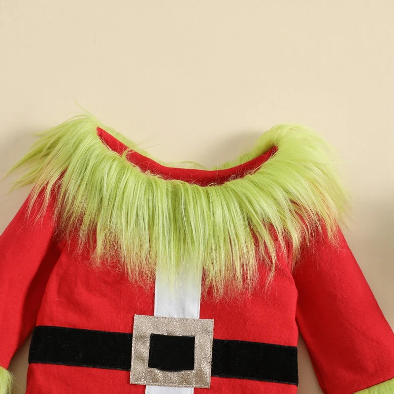 Kids Furry Design Plush Top &amp; Elastic Waist Pants childrensterritory