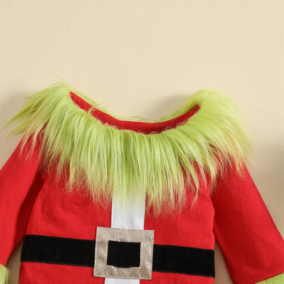 Kids Furry Design Plush Top &amp; Elastic Waist Pants childrensterritory