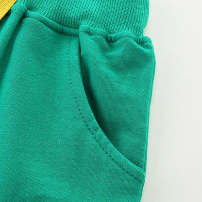 Dinosaurs Cartoon Embroidery Design Cotton Trousers For Boys childrensterritory
