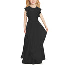 Lace Design Floor Length Girls Pageant Gowns childrensterritory
