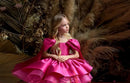 Big Bow Design Flower Girl Dresses with Cape for Birthday/Communion childrensterritory
